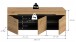 Schuhbank >Canu< in Basalt grau/Artisan Eiche Nachbildung - 120x43x37cm (BxHxT)