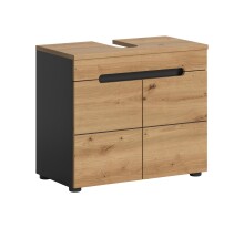 Waschbeckenunterschrank >Canu< in Basalt /Artisan...