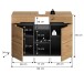 Waschbeckenunterschrank >Canu< in Basalt /Artisan Eiche Dekor - 80x55x34 (BxHxT)