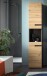 Hochschrank >Canu< in Basalt grau/Artisan Eiche Nachbildung - 38x193x34 (BxHxT)