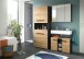 Hochschrank >Canu< in Basalt grau/Artisan Eiche Nachbildung - 76x193x34 (BxHxT)