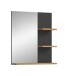 Spiegel >Canu< in Basalt /Spiegel / Artisan Eiche Dekor - 63x73x16cm (BxHxT)
