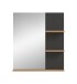 Spiegel >Canu< in Basalt /Spiegel / Artisan Eiche Dekor - 63x73x16cm (BxHxT)