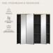 Badezimmerspiegelschrank >Canu< Basalt, Spiegel, Eiche Dekor - 80x73x21 (BxHxT)