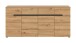 Kommode >Canu< in Basalt grau/Artisan Eiche Nachbildung - 173x81x41cm (BxHxT)