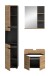 Badezimmer-Set >Canu< in Basalt grau/Artisan Eiche Dekor - 116x193x34cm (BxHxT)