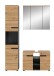 Badezimmer-Set >Canu< in Basalt grau/Artisan Eiche Dekor - 133x193x34cm (BxHxT)