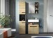 Badezimmer-Set >Canu< in Basalt grau/Artisan Eiche Dekor - 133x193x34cm (BxHxT)