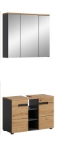 Badezimmer-Set >Canu< in Basalt grau/Artisan Eiche...