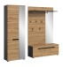 Garderoben-Set >Canu< in Basalt grau/Artisan Eiche Dekor - 200x190x37cm (BxHxT)