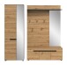 Garderoben-Set >Canu< in Basalt grau/Artisan Eiche Dekor - 200x190x37cm (BxHxT)