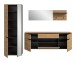 Garderoben-Set >Canu< in Basalt grau/Artisan Eiche Dekor - 256x190x37cm (BxHxT)