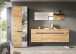 Garderoben-Set >Canu< in Basalt grau/Artisan Eiche Dekor - 256x190x37cm (BxHxT)
