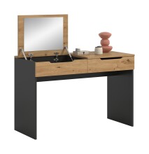 Schminktisch >Canu< in Basalt grau/Artisan Eiche...
