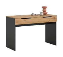 Schminktisch >Canu< in Basalt grau/Artisan Eiche Nachbildung - 115x76x50 (BxHxT)