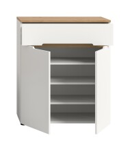 Schuhkommode >Canu< in Weiß - 80x94x37cm (BxHxT)