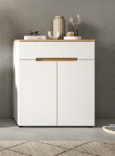 Schuhkommode >Canu< in Weiß - 80x94x37cm (BxHxT)