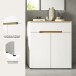 Schuhkommode >Canu< in Weiß - 80x94x37cm (BxHxT)