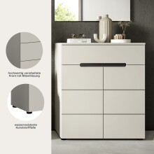 Schuhkommode >Canu< in Kaschmir - 80x94x37cm (BxHxT)