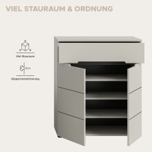 Schuhkommode >Canu< in Kaschmir - 80x94x37cm (BxHxT)