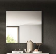 Spiegel >Canu< in Kaschmir/Spiegelglas - 80x73x2cm (BxHxT)