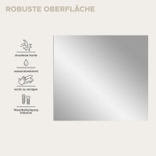 Spiegel >Canu< in Kaschmir/Spiegelglas - 80x73x2cm (BxHxT)