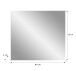 Spiegel >Canu< in Kaschmir/Spiegelglas - 80x73x2cm (BxHxT)