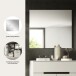 Spiegel >Canu< in Kaschmir/Spiegelglas - 80x73x2cm (BxHxT)