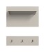 Garderobenpaneel >Canu< in Kaschmir - 80x73x27cm (BxHxT)