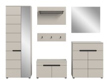 Garderoben-Set >Canu< in Kaschmir - 255x190x37cm (BxHxT)