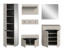 Garderoben-Set >Canu< in Kaschmir - 255x190x37cm (BxHxT)