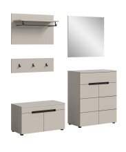 Garderoben-Set >Canu< in Kaschmir - 175x190x37cm...