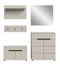 Garderoben-Set >Canu< in Kaschmir - 175x190x37cm (BxHxT)