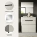 Garderoben-Set >Canu< in Kaschmir - 80x190x37cm (BxHxT)