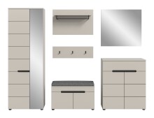 Garderoben-Set >Canu< in Kaschmir - 255x190x37cm (BxHxT)