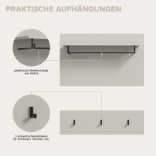 Garderoben-Set >Canu< in Kaschmir - 255x190x37cm (BxHxT)