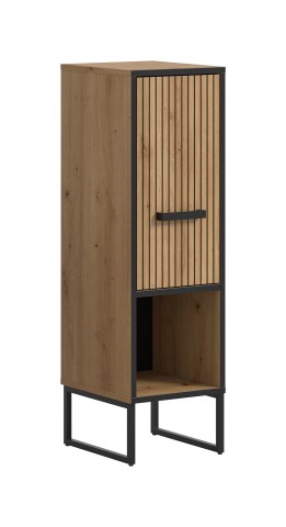 Unterschrank >Bagno< in Artisan Eiche Nachbildung - 30x101x32cm (BxHxT)