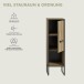 Unterschrank >Bagno< in Artisan Eiche Nachbildung - 30x101x32cm (BxHxT)