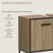 Waschbeckenunterschrank >Bagno< in Artisan Eiche Nachbildung - 80x63x36 (BxHxT)