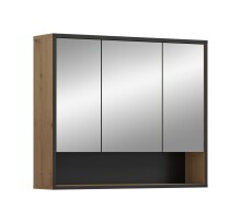 Badezimmerspiegelschrank >Bagno< in Eiche Dekor /...