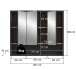Badezimmerspiegelschrank >Bagno< in Eiche Dekor / Spiegel - 80x68x19cm (BxHxT)