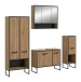 Badezimmer-Set >Bagno< in Artisan Eiche Nachbildung - 199x192x36cm (BxHxT)