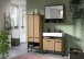Badezimmer-Set >Bagno< in Artisan Eiche Nachbildung - 199x192x36cm (BxHxT)