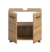 Waschbeckenunterschrank >Ice< in Artisan Eiche Nachbildung - 60x58x30cm (BxHxT)