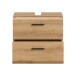 Waschbeckenunterschrank >Ice< in Artisan Eiche Nachbildung - 60x58x30cm (BxHxT)
