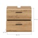 Waschbeckenunterschrank >Ice< in Artisan Eiche Nachbildung - 60x58x30cm (BxHxT)