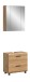 Badezimmer-Set >Ice< in Artisan Eiche Nachbildung - 60x185x30cm (BxHxT)