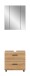 Badezimmer-Set >Ice< in Artisan Eiche Nachbildung - 60x185x30cm (BxHxT)
