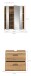 Badezimmer-Set >Ice< in Artisan Eiche Nachbildung - 60x185x30cm (BxHxT)