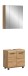 Badezimmer-Set >Ice< in Artisan Eiche Nachbildung - 60x185x30cm (BxHxT)